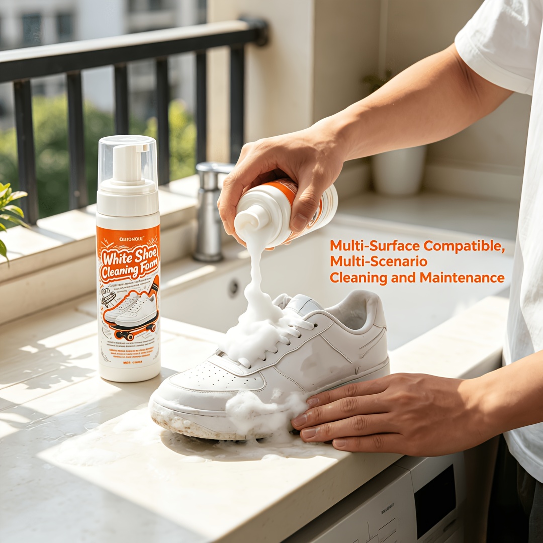 Sneaker Leather Care - Espuma Limpadora de Sapatos Brancos Portátil