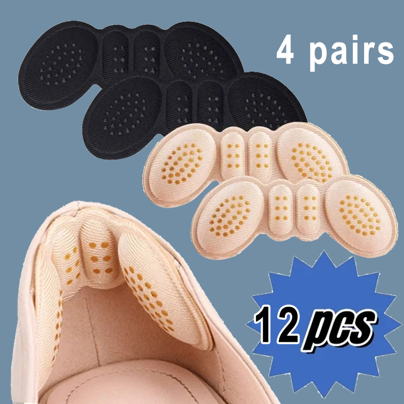 Heel Liner Grip - 4 pares de almofadas de calcanhar