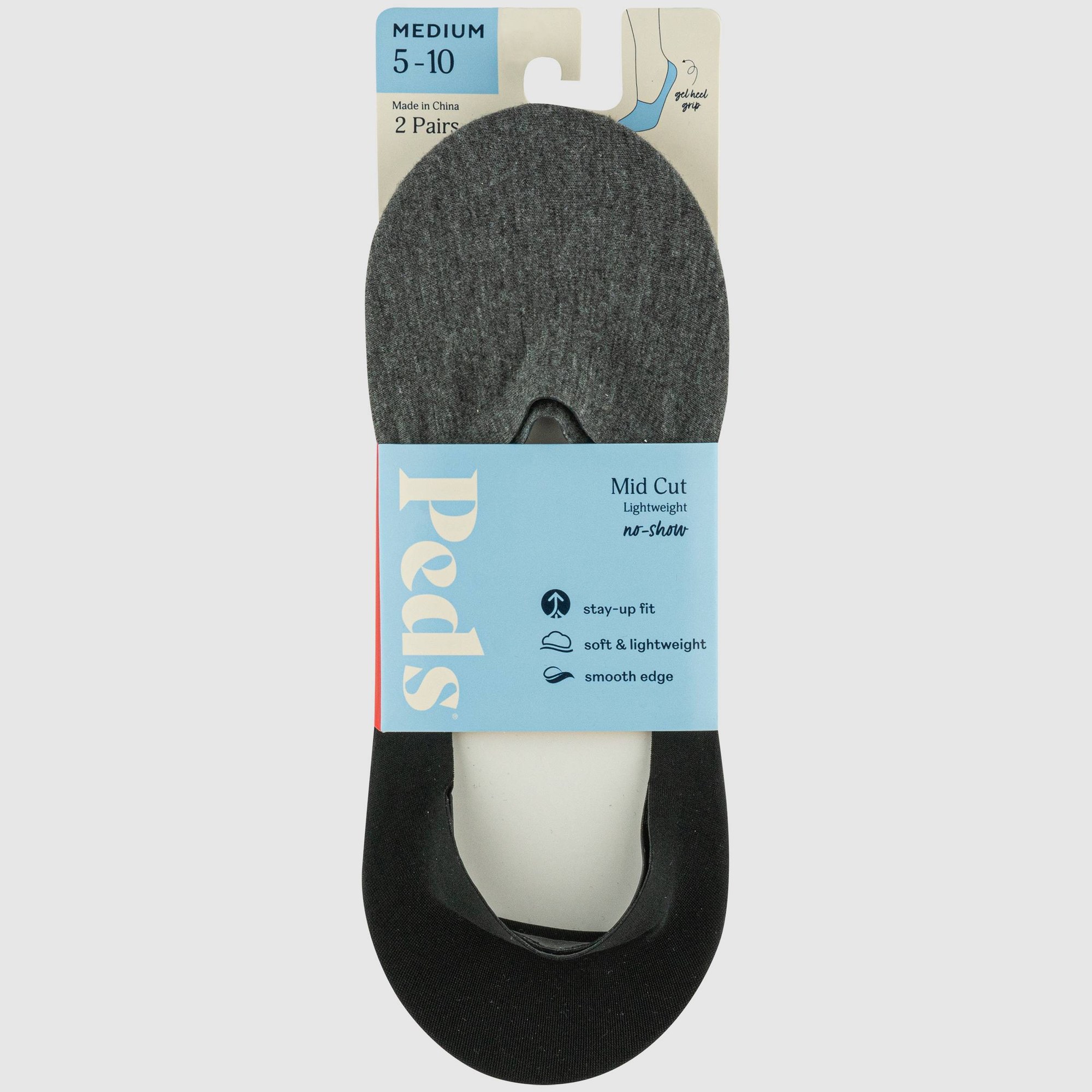 2 pares de meias invisíveis de - Heel Liner Grip avaliação e preço