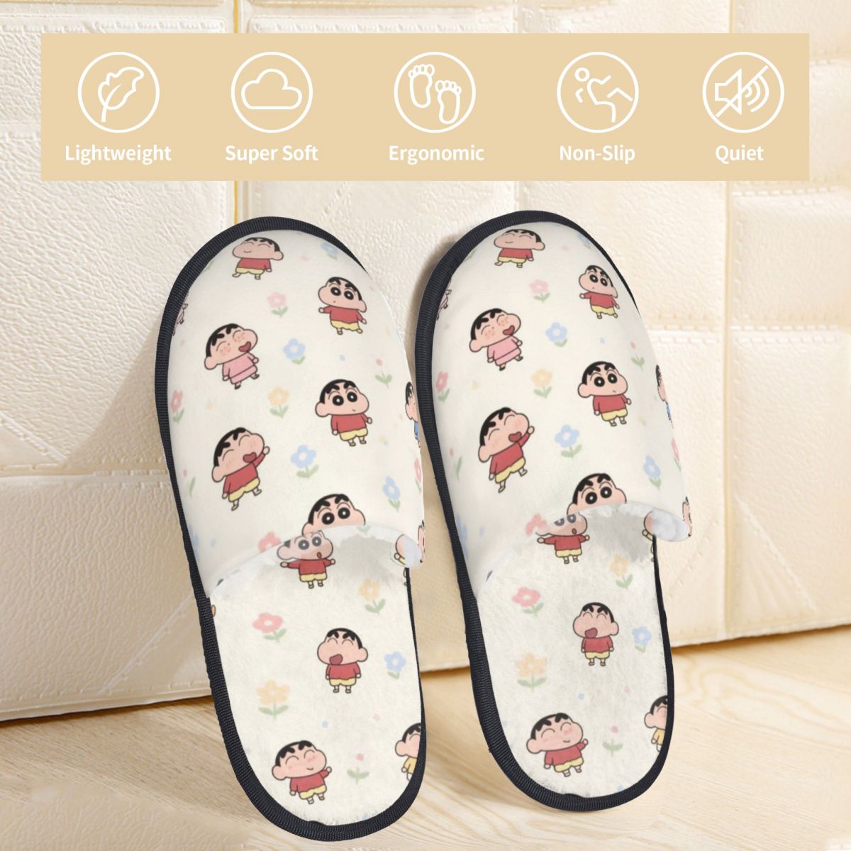 Chinelos de quarto Crayon Shin - Insole Memory Foam avaliação e preço