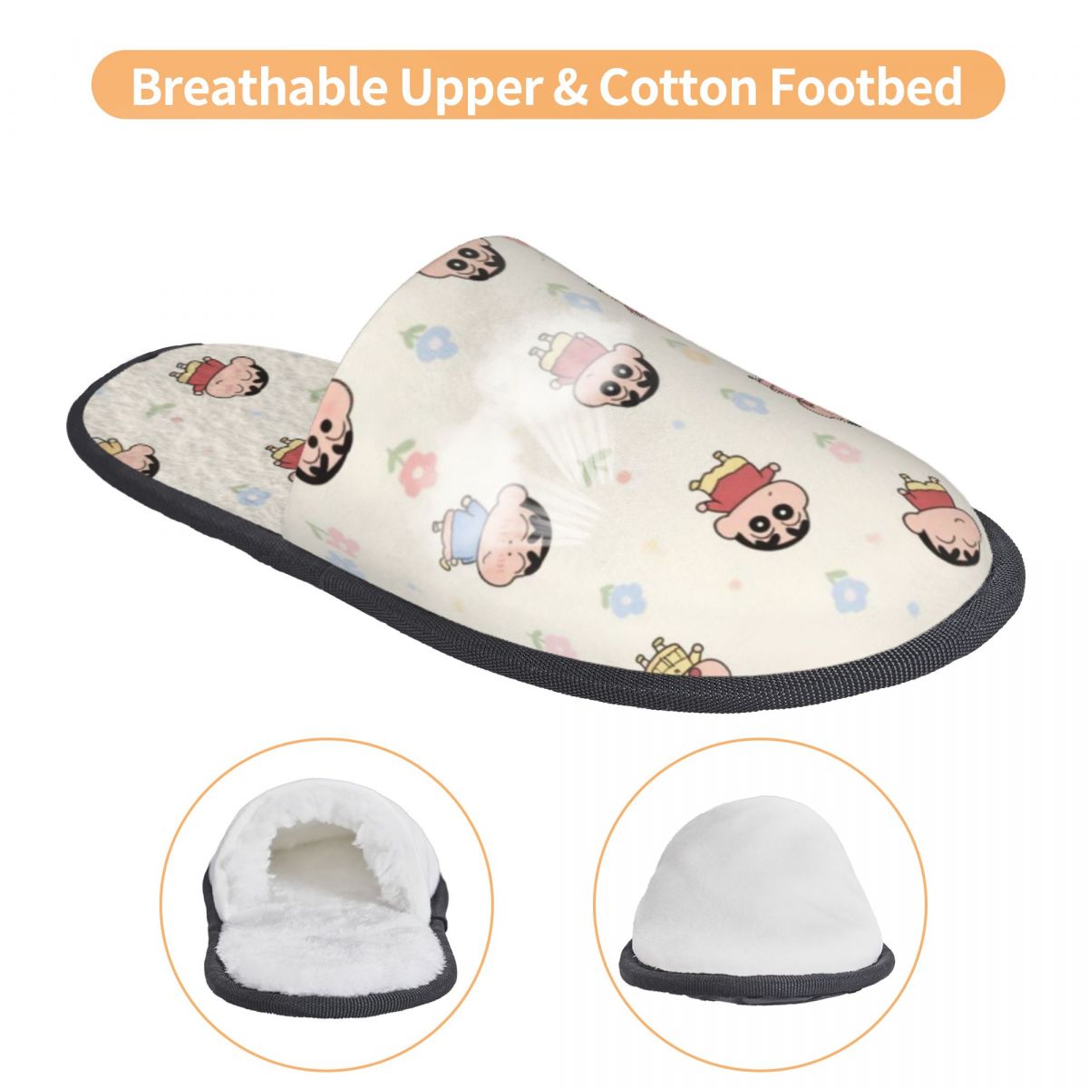 Chinelos de quarto Crayon Shin - Insole Memory Foam avaliação e preço