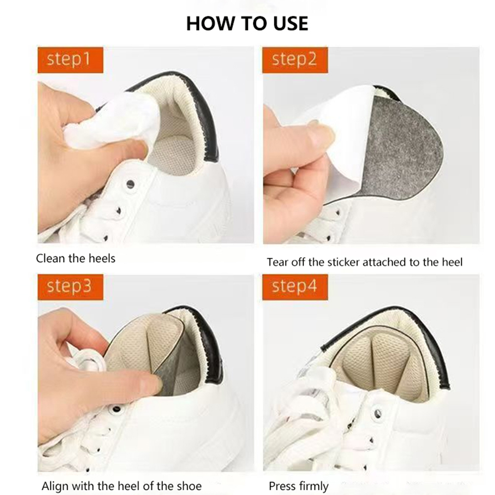 4 pares de almofadas de sapato - Heel Liner Grip avaliação e preço